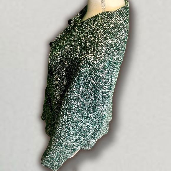 NWOT Mango Tweed Jacket with Buttons in Green & Black Women’s Plus Size 2XL - Picture 9 of 16